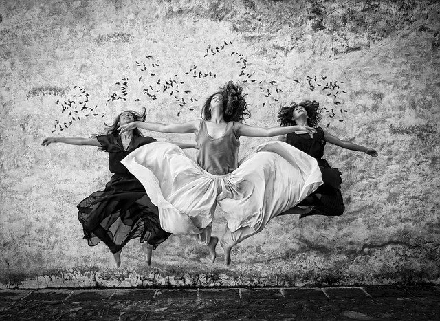 dancers in creative happiness