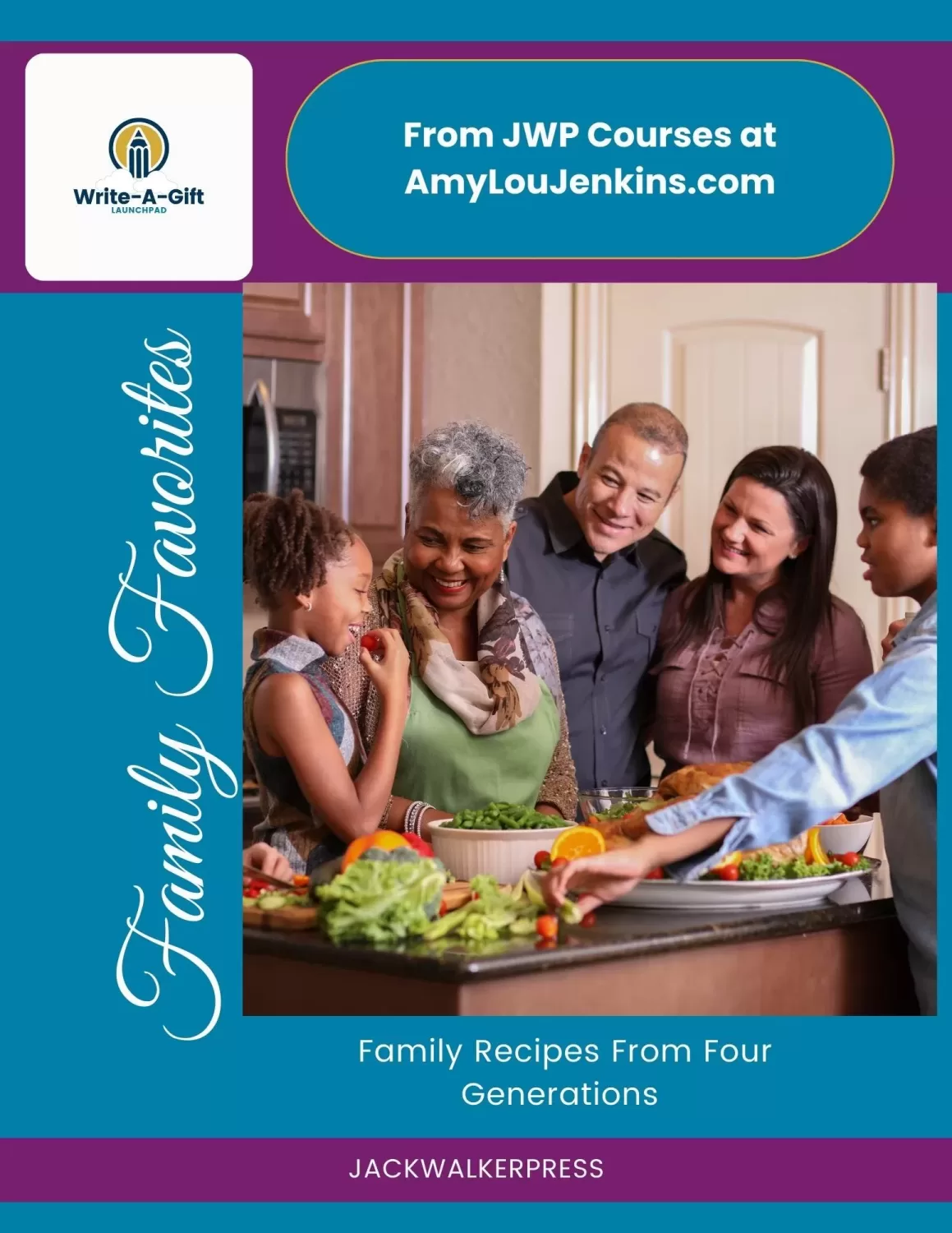 Family cookbook created with Write-A-Gift Launchpad