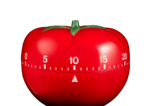 The tomato timer inspired the Pomadoro Technique for short-burst producivity