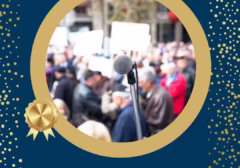 Protestors and writing as resitance