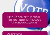 Vote for the anthology you'd like to purchase